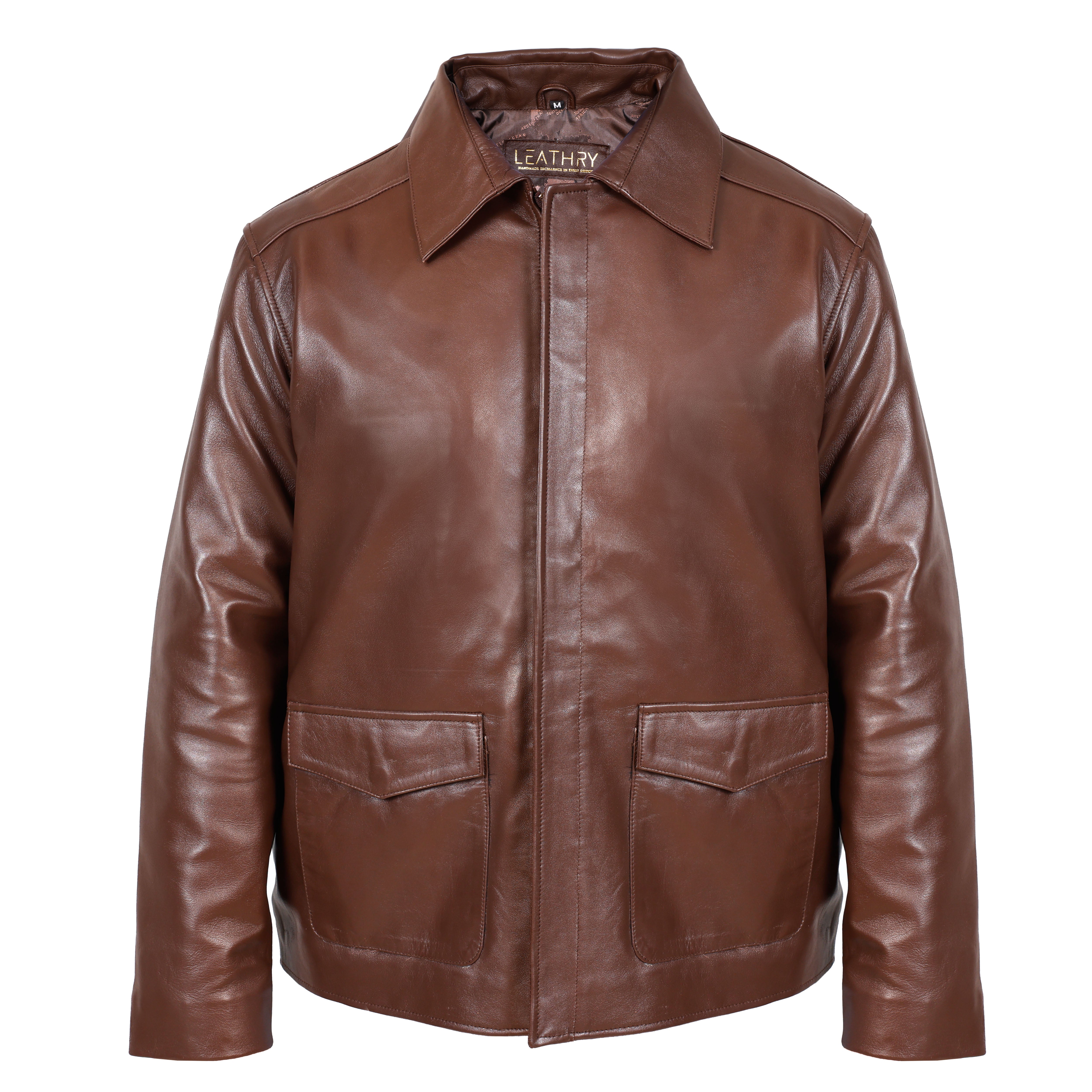 The Regent | Brown Leather Jacket