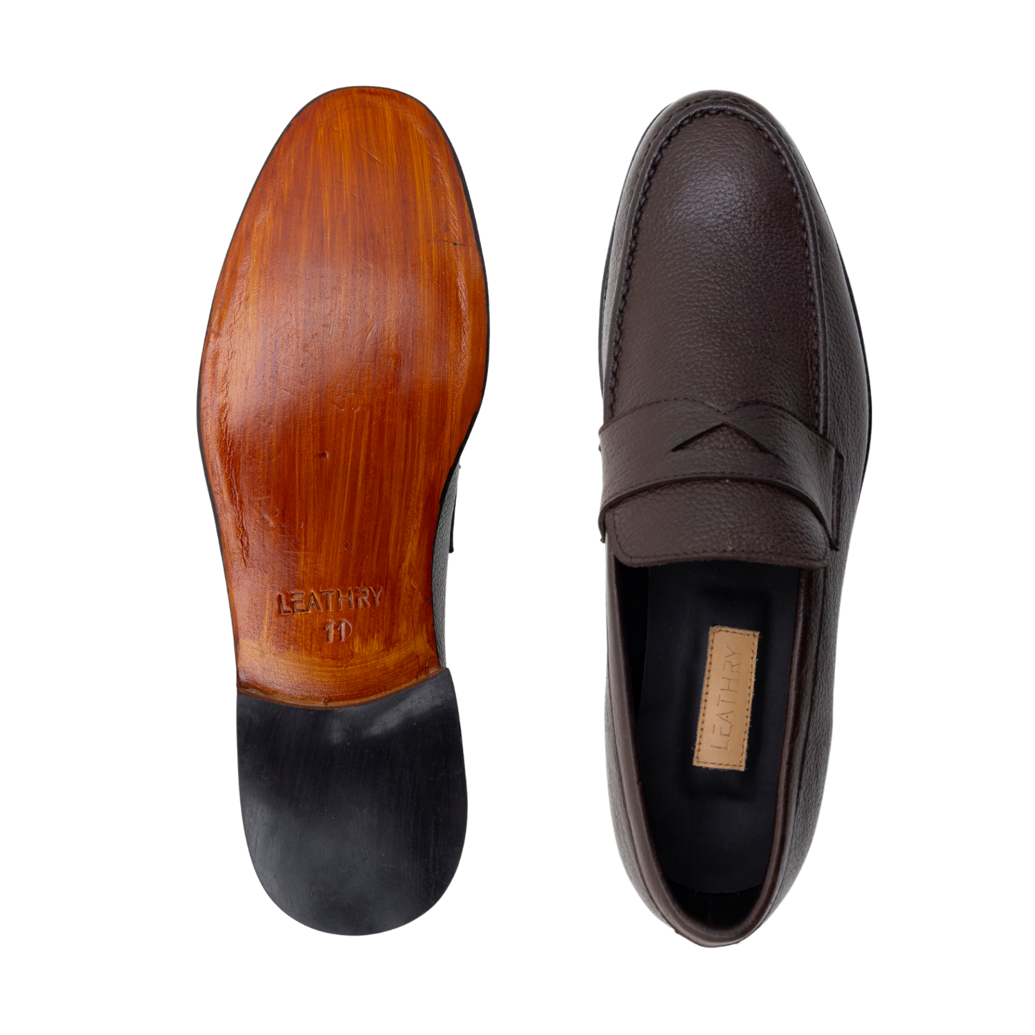 The Osric | Pebbled Leather Loafer