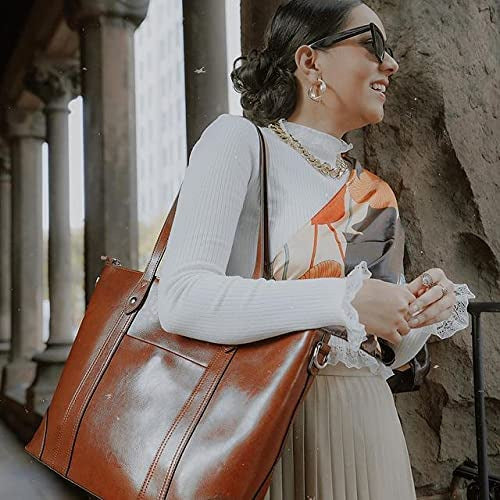 The Belle | Brown Leather Tote Bag