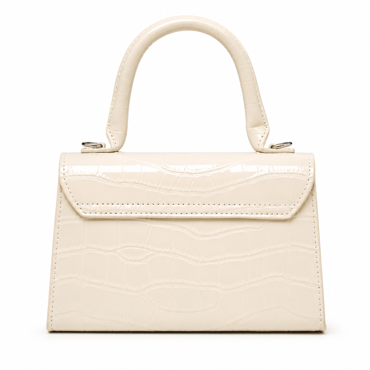 The Fiorella | Crocodile-Embossed Leather Handbag
