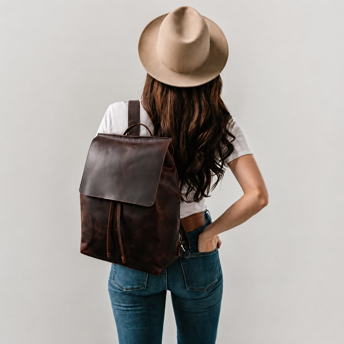 The Celeste | Buffalo Leather Backpack