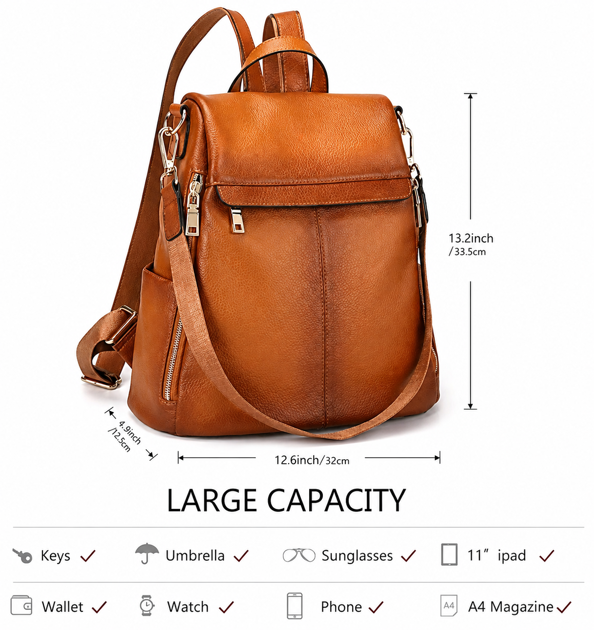 The Lila | Pebbled Leather Shoulder Bag