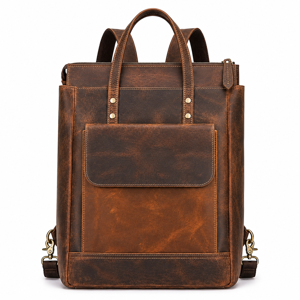 The Ember | Vintage Leather Backpack