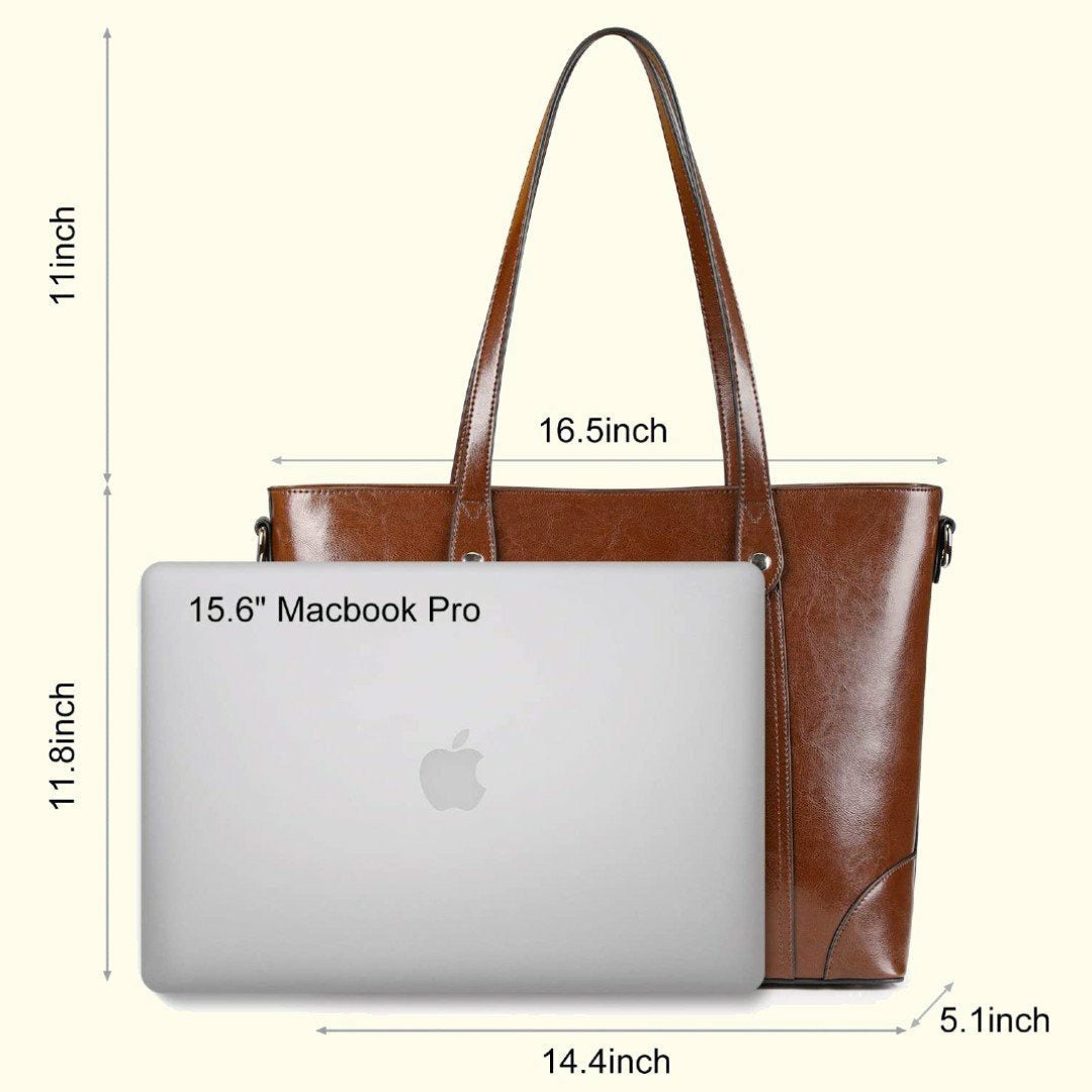 The Belle | Brown Leather Tote Bag