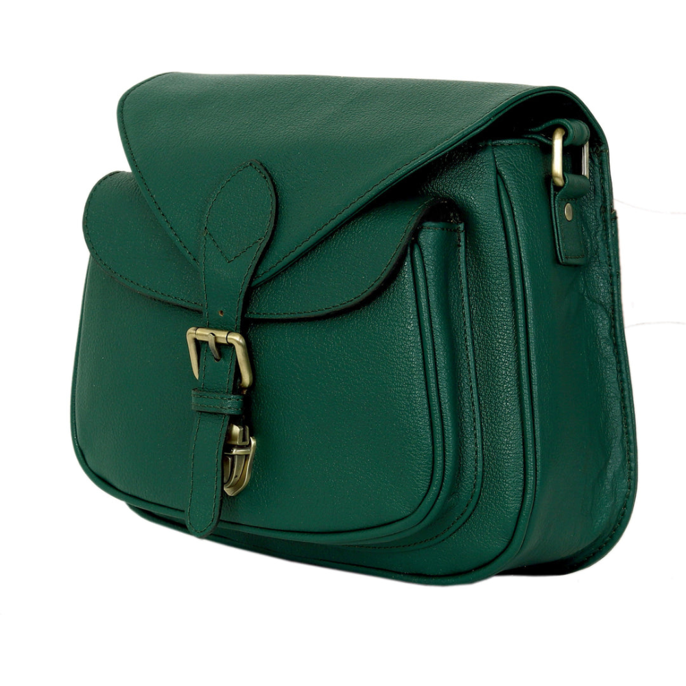 The Rustic | Green Leather Handbag