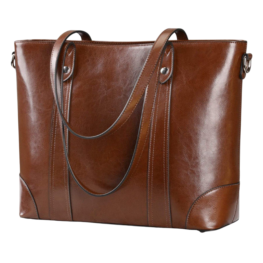 The Belle | Brown Leather Tote Bag