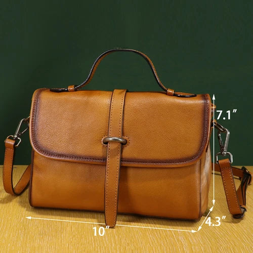 The Rosalie | Vintage Leather Crossbody Bag