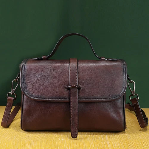 The Rosalie | Vintage Leather Crossbody Bag