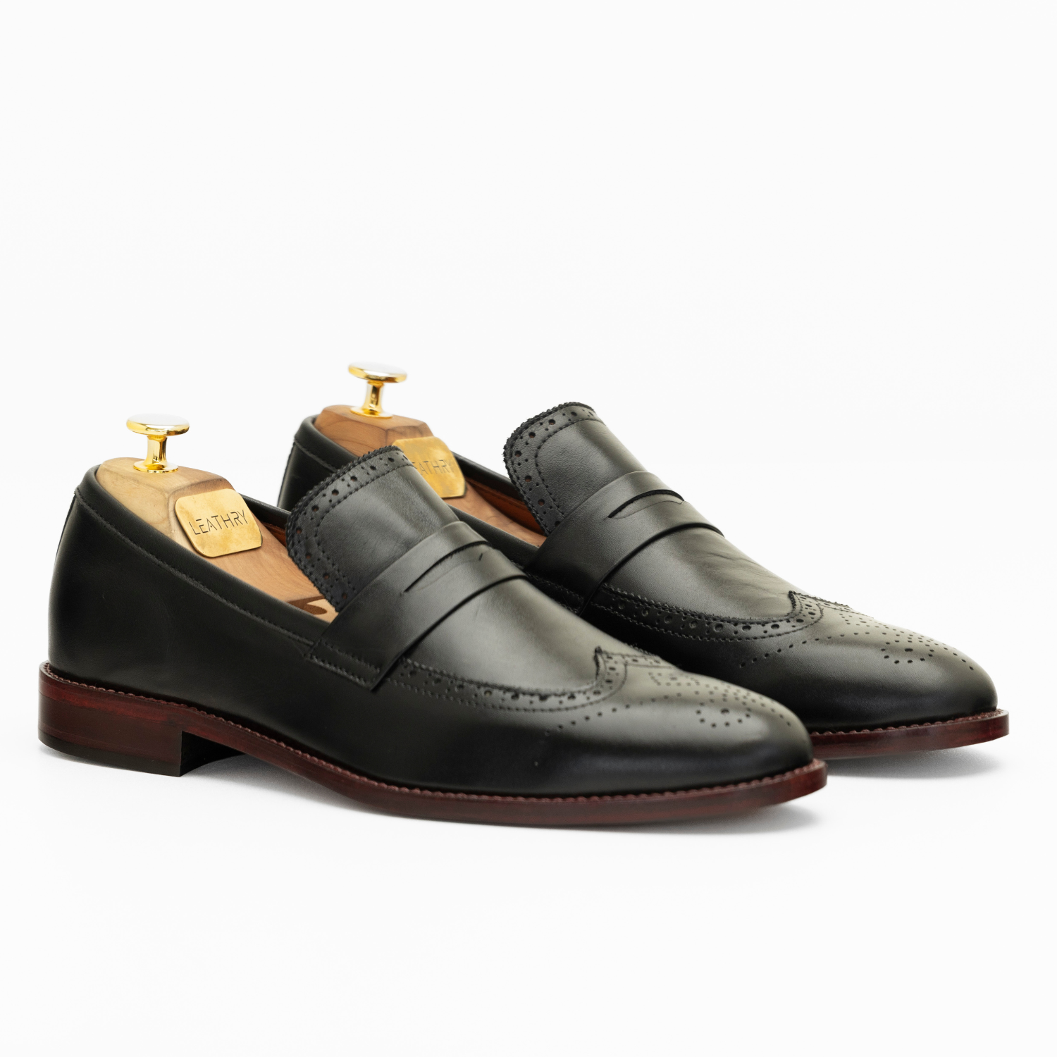The Baylor | Black Penny Loafers