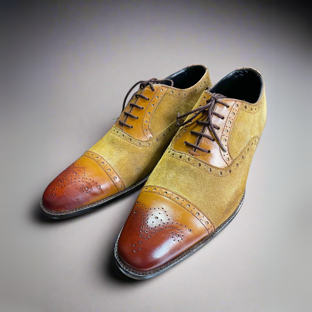 The Bellamy | Dual Tone Suede Leather