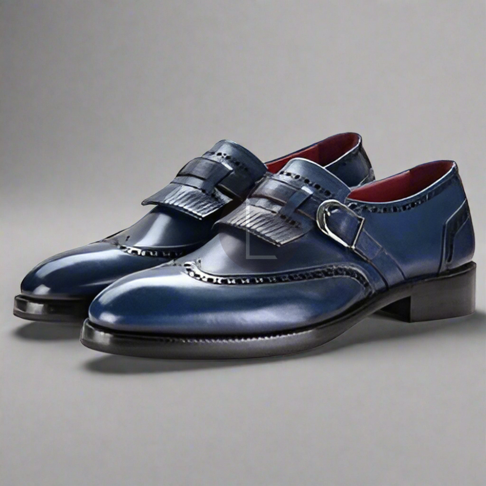 The Denham | Blue Buckled Loafer