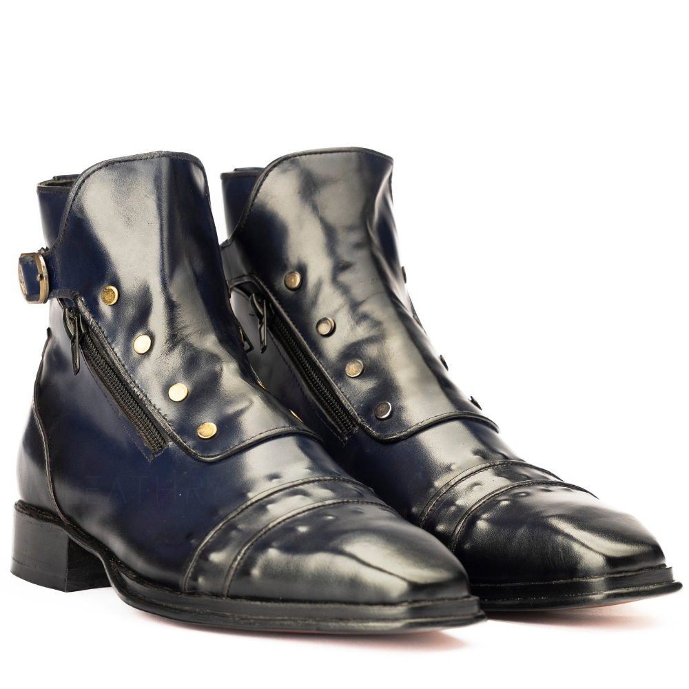 The Vaughn | Blue Patina Military Style