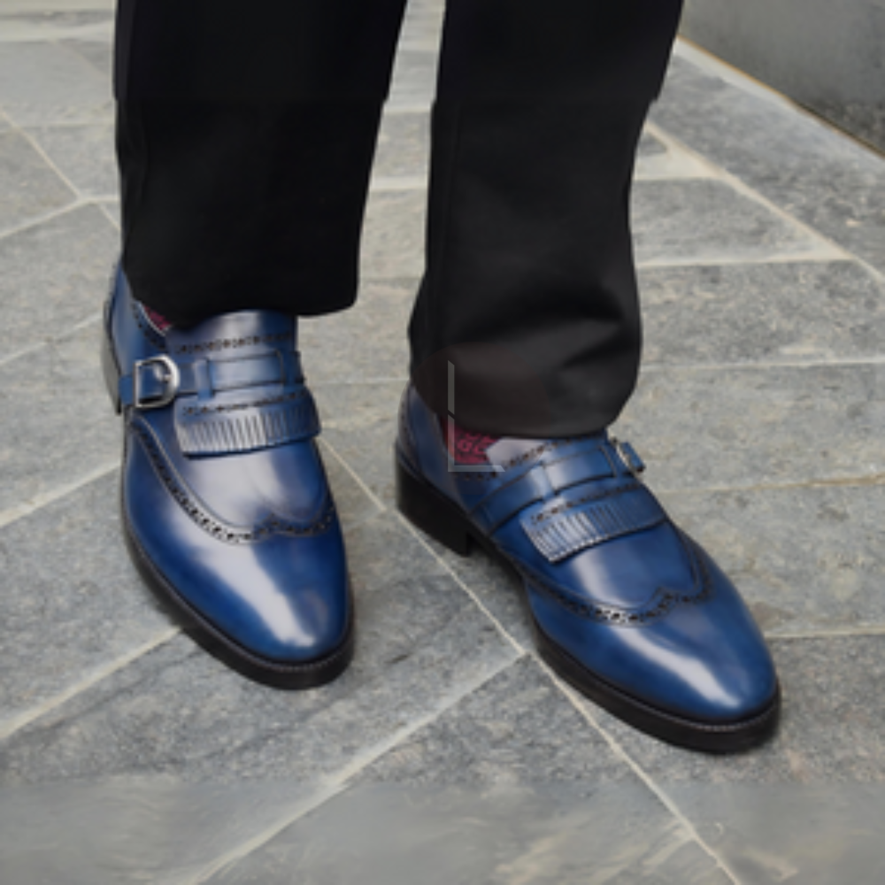 The Denham | Blue Buckled Loafer