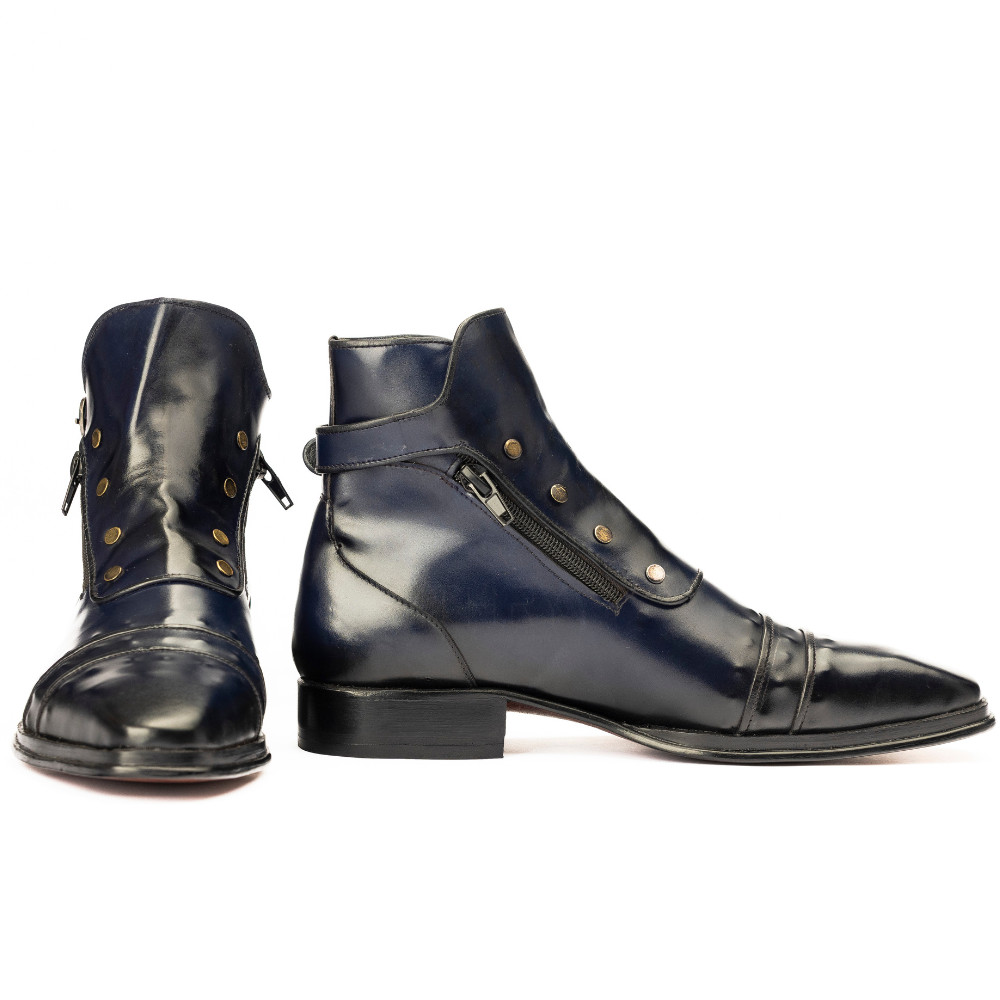 The Vaughn | Blue Patina Military Style