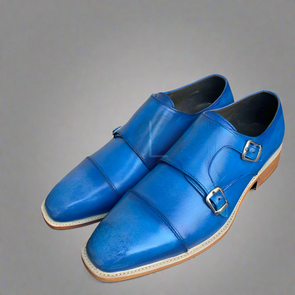 The Alton | Blue Double Monk Strap