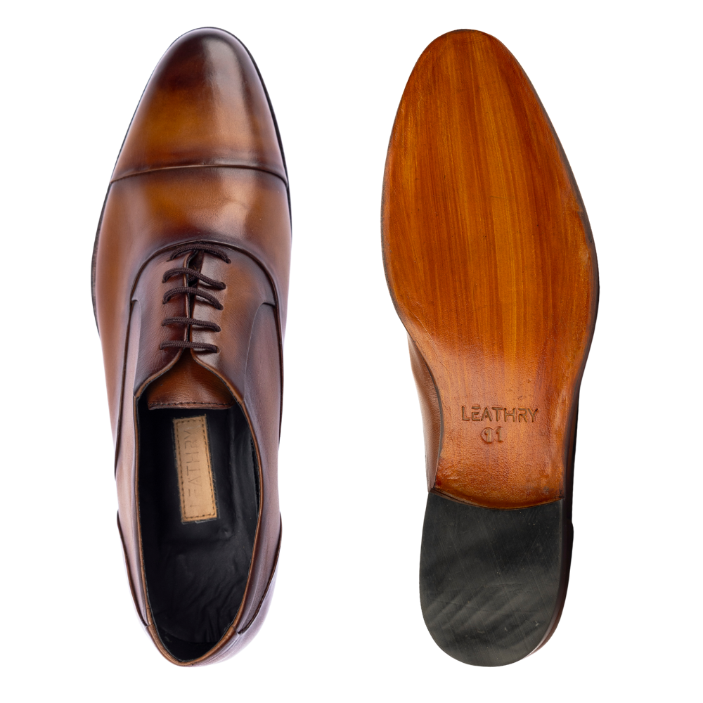 The Mael | Brown Patina Oxford