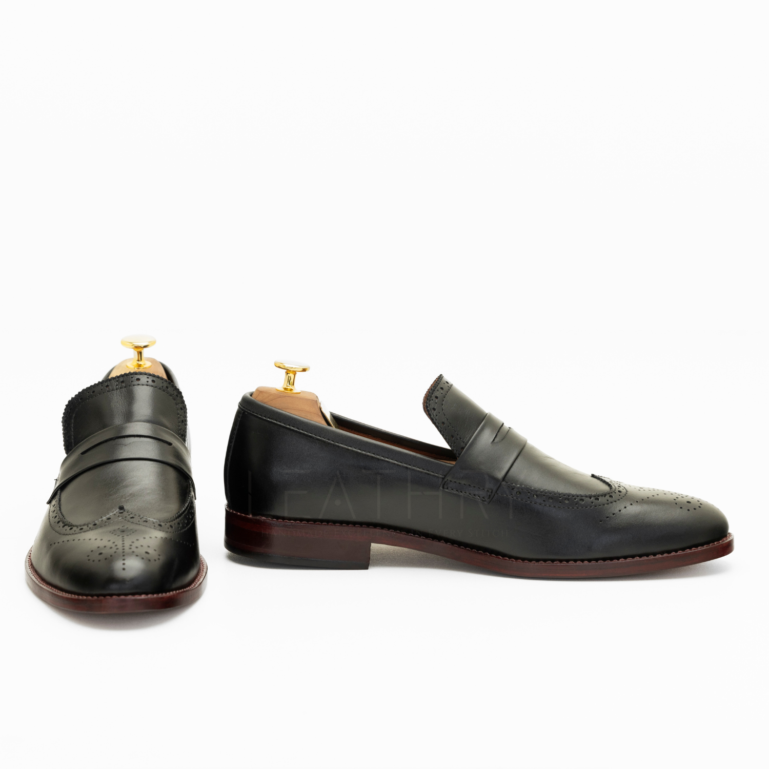 The Baylor | Black Penny Loafers