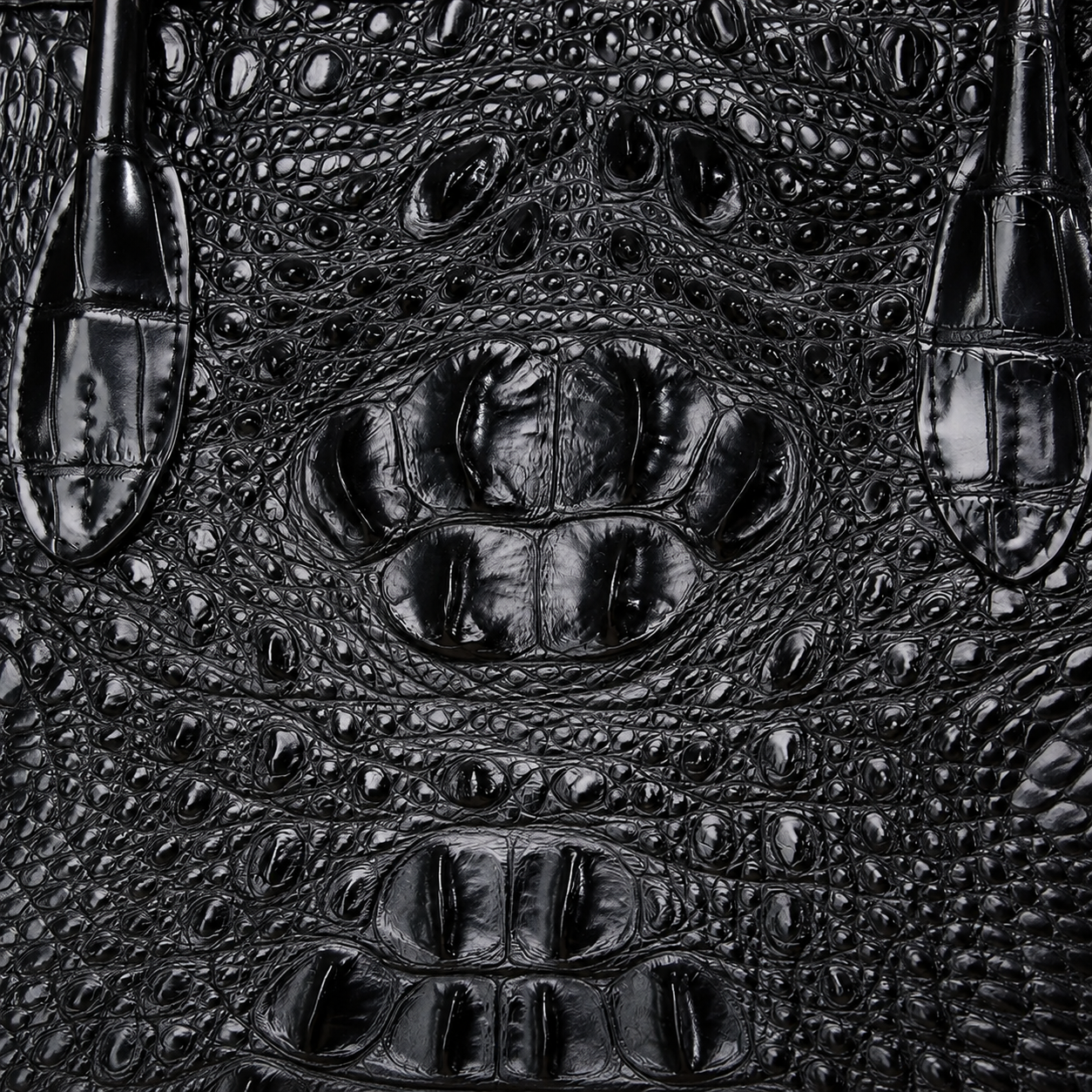 The Noir Crocodile Leather Tote
