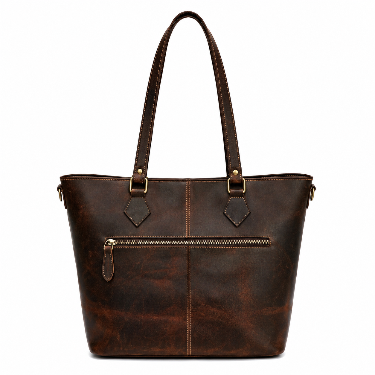 The Luna | Full Grain Leather Tote Bag