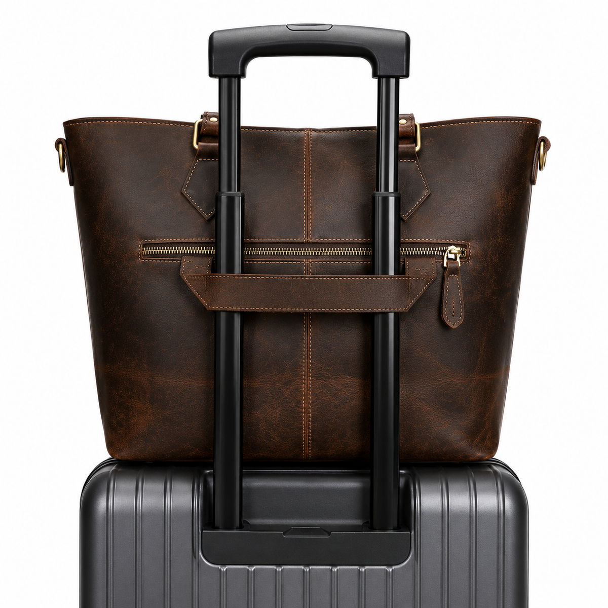 The Luna | Full Grain Leather Tote Bag