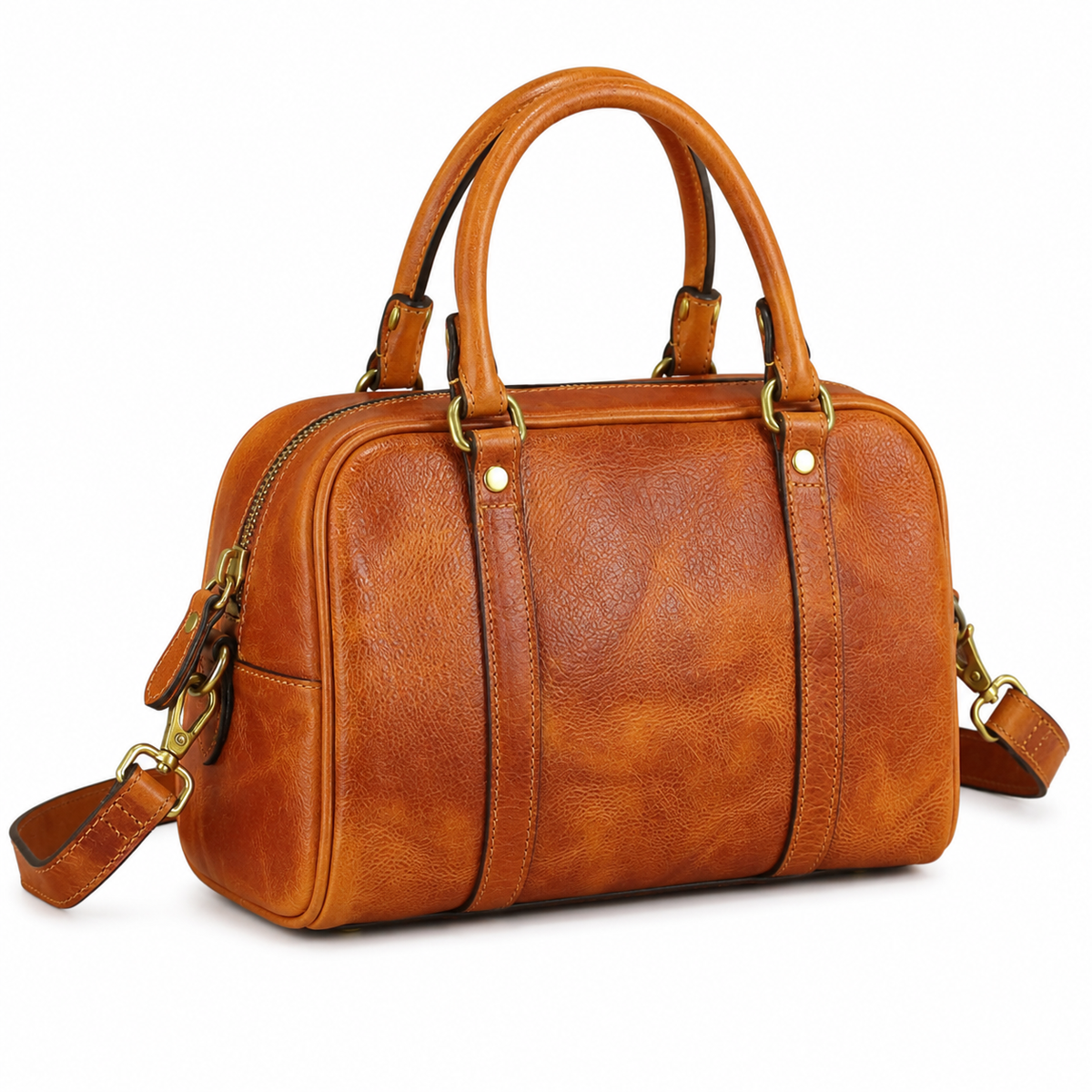 The Harper | Women's Leather Boston Bag