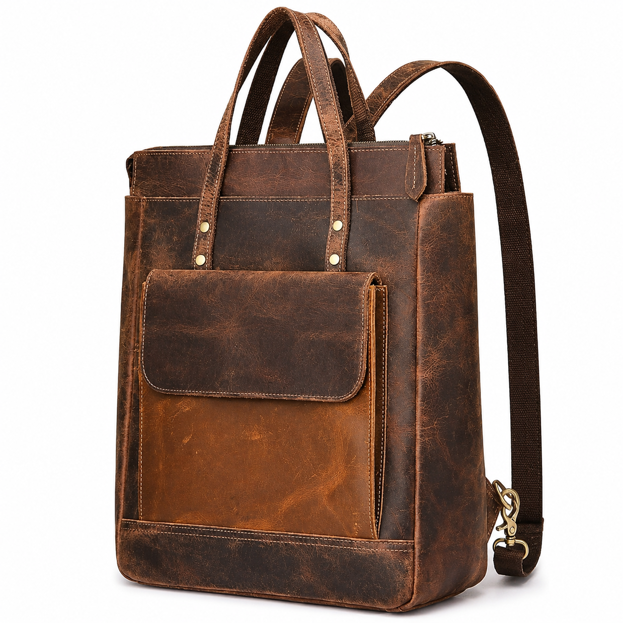 The Ember | Vintage Leather Backpack