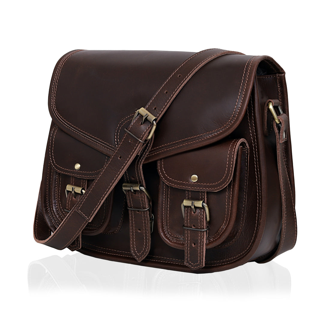 The Heritage | Brown Women Leather Messenger Bag
