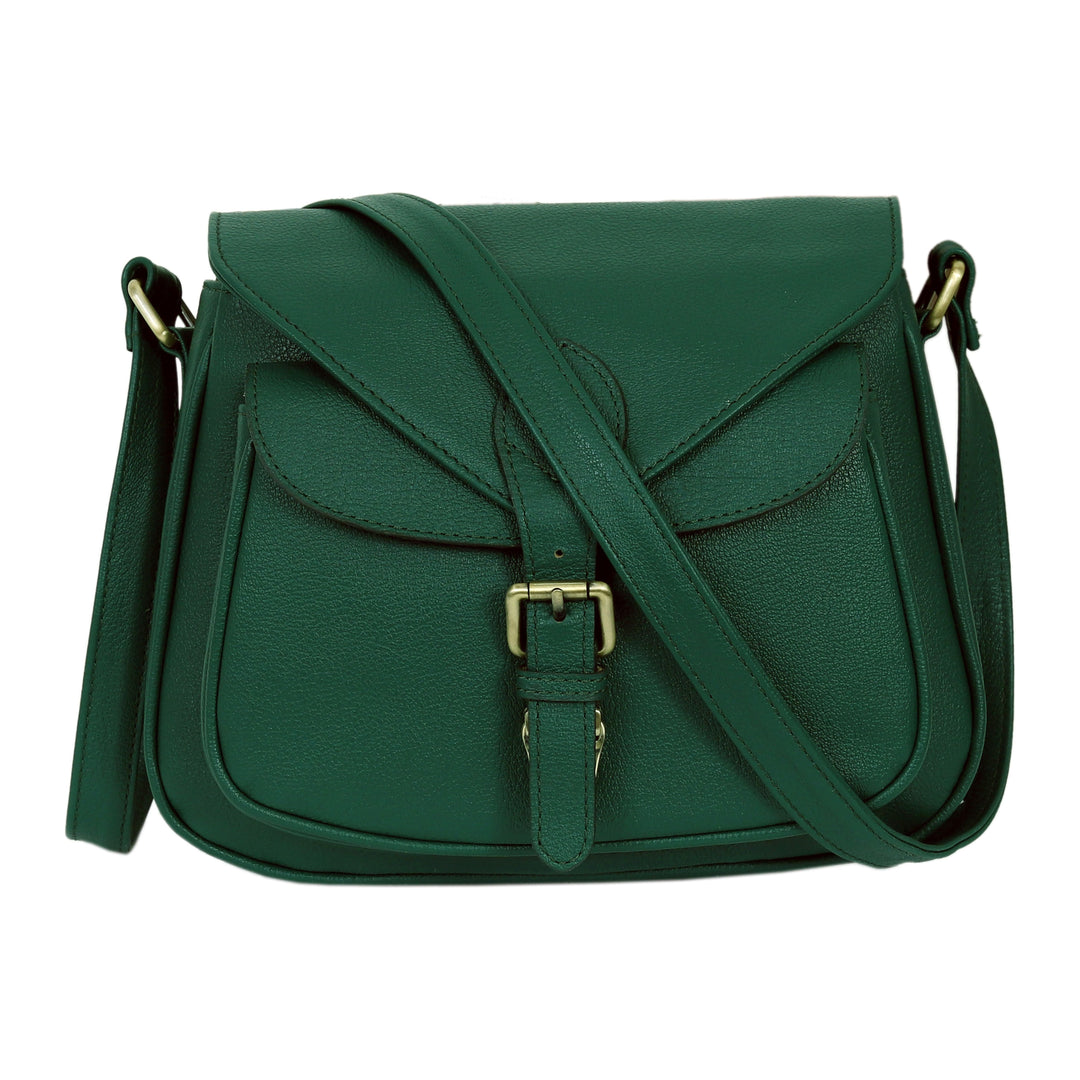 The Rustic | Green Leather Handbag