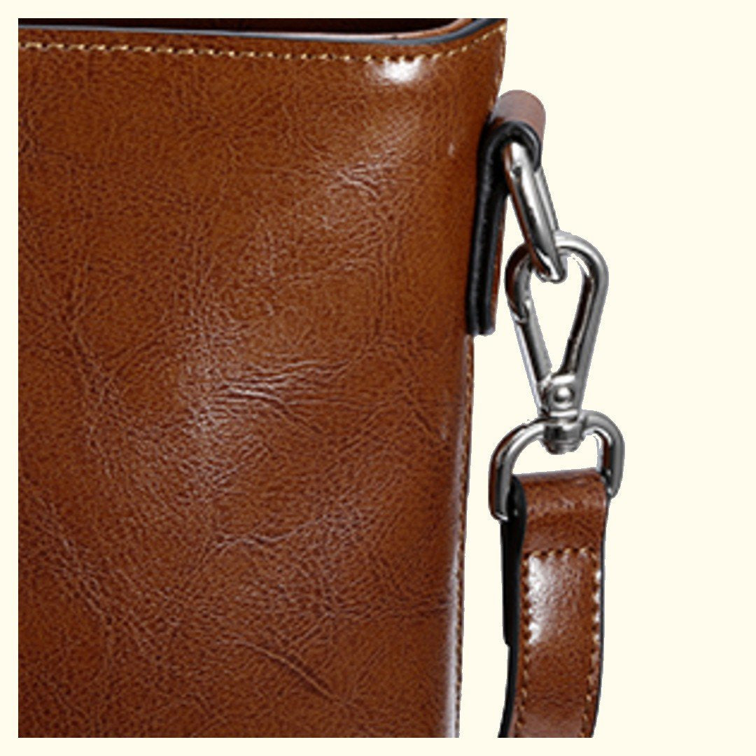 The Belle | Brown Leather Tote Bag