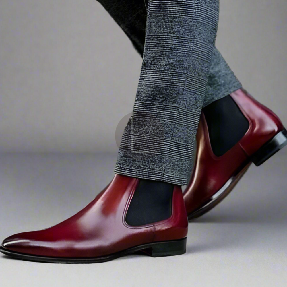 The Clayton | Sleek Burgundy Chelsea