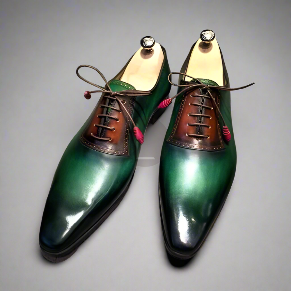 The Bramwell | Green Patina Oxford