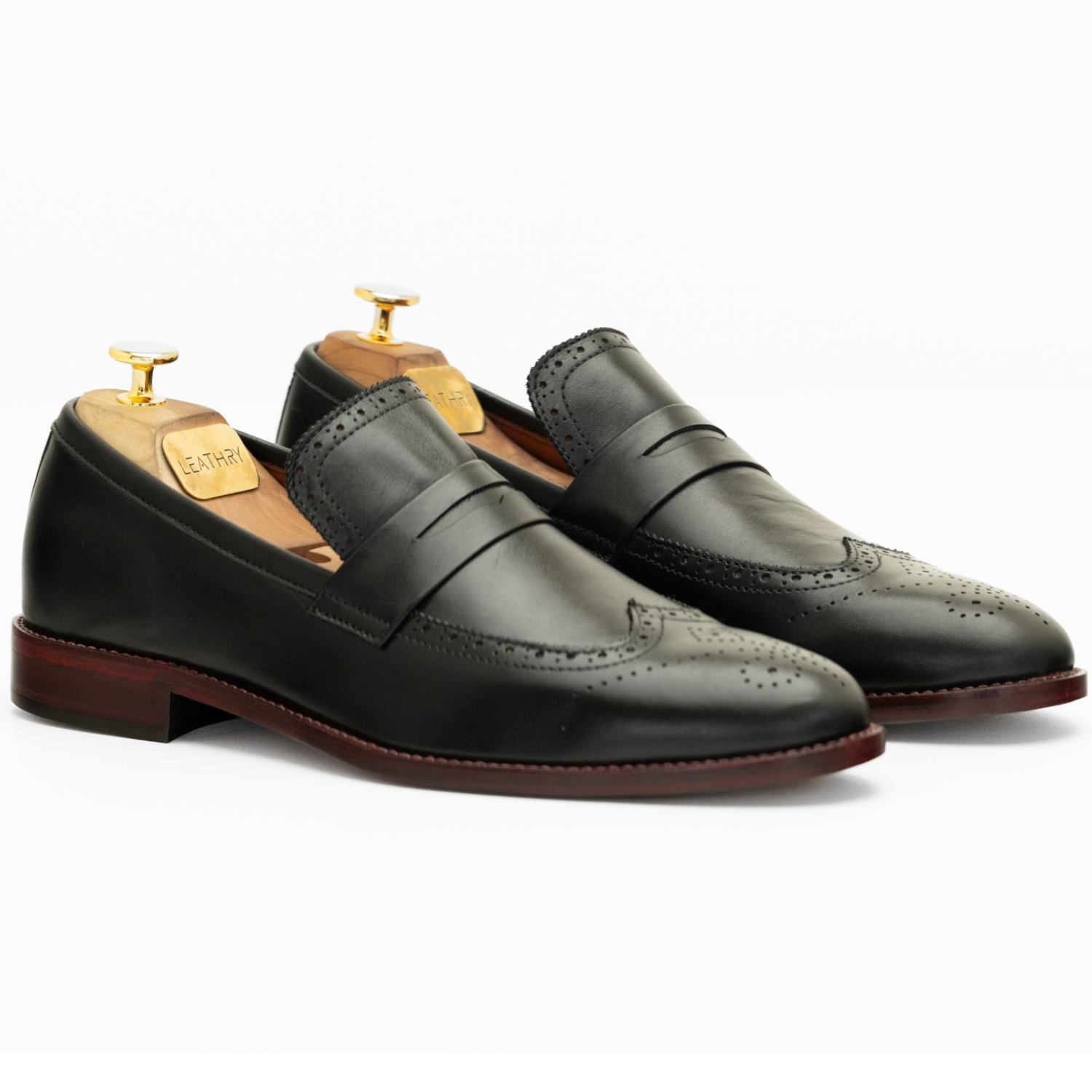 The Baylor | Black Penny Loafers
