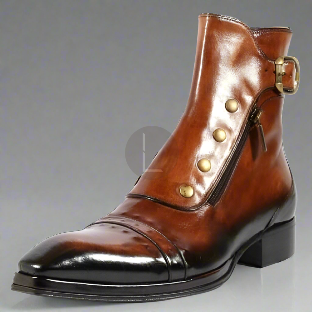 The Knox | Buckle Ankle Boots