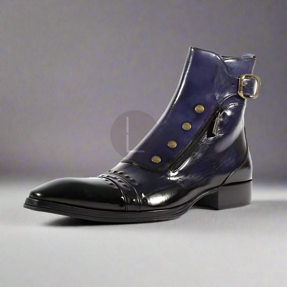 The Vaughn | Blue Patina Military Style