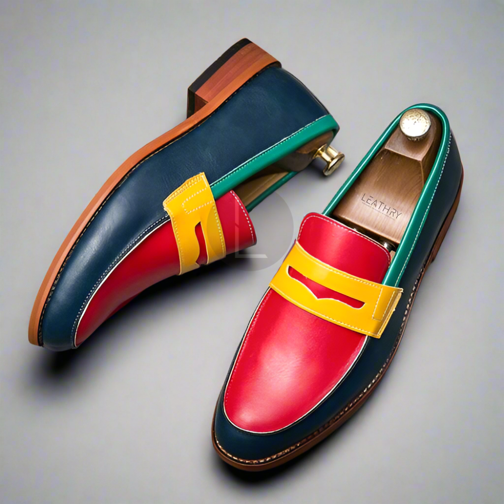 The Maddox | Color block  Leather  Loafer