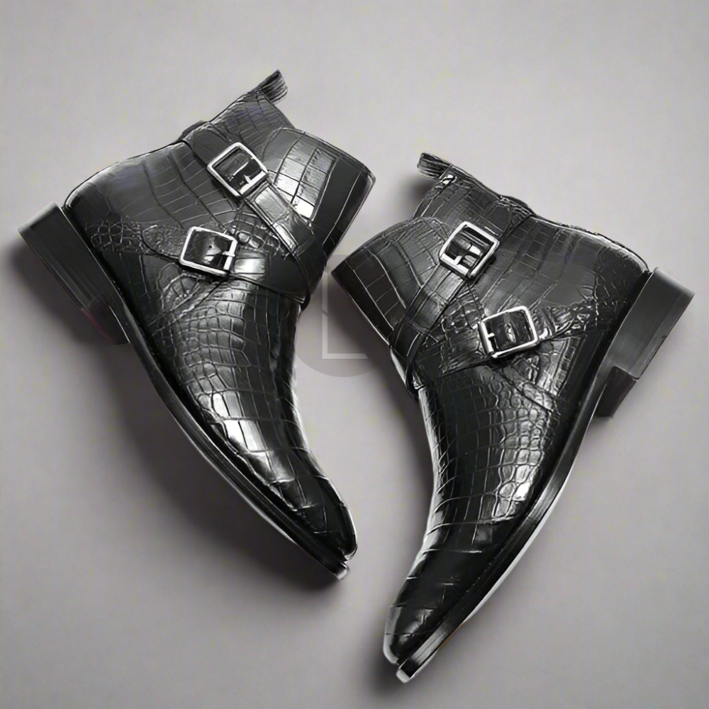 The Jasper | Double Buckle Ankle Boots