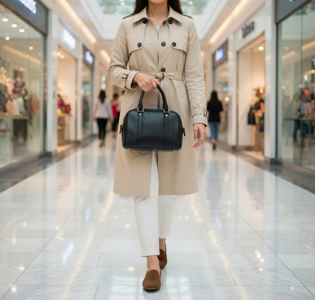 The Harper | Women's Leather Boston Bag